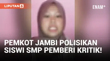 Kritik Wali Kota, Siswi SMP Dipolisikan Pemkot Jambi