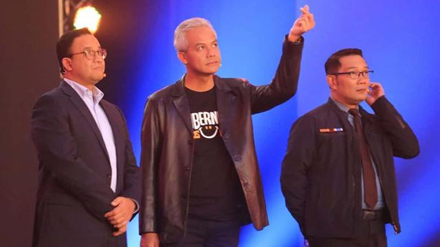 Anies Baswedan, Ganjar Pranowo, dan Ridwan Kamil