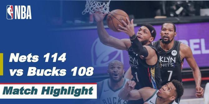 VIDEO: Highlights Semifinal NBA Playoffs, Brooklyn Nets Unggul 3-2 atas Milwaukee Bucks Setelah Menang di Game 5