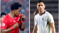 Rafaelson (kiri) dan Patrik Gustavsson akan saling unjuk kebolehan di leg pertama final Piala AFF 2024 di Stadion Phu Tho Provincial, Viet Tri, Kamis (2/1/2025) malam WIB. (Dok. VFF dan FAT)