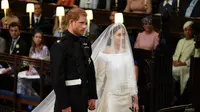 Pernikahan Meghan Markle dan Pangeran Harry. (Dominic Lipinski / POOL / AFP)
