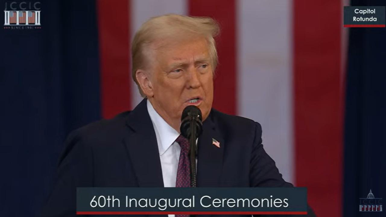 Tak ada satu kata pun yang menyangkut Gaza maupun Palestina dalam pidato Donald Trump (Dok. Joint Congressional Committee on Inaugural Ceremonies).