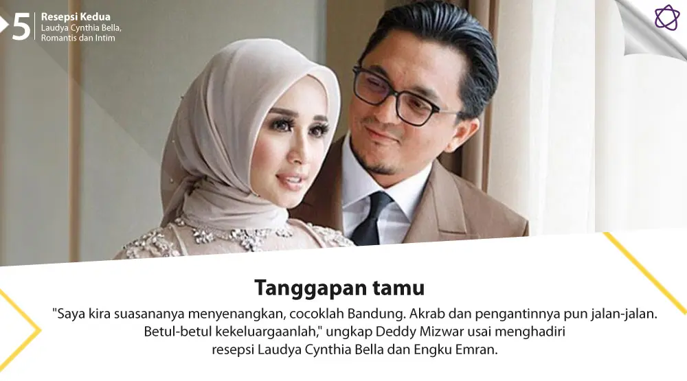 Resepsi Kedua Laudya Cynthia Bella, Romantis dan Intim. (Foto: Instagram/theleonardi, Desain: Nurman Abdul Hakim/Bintang.com)