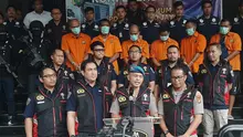 Ketua Satuan Satgas Anti Mafia Bola, Brigjen Hendro Pandowo saat menggelar jumpa pers di Polda Metro Jaya, Kamis (28/11/2019). (Adi Anuegrahadi)