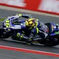 Valentino Rossi saat latihan bebas di Sirkuit Silverstone (Reuters)