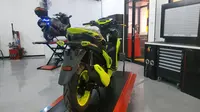 Terobosan Baru, Bengkel Yamaha Layani Fasilitas Modifikasi Motor (Arief A/Liputan6.com)