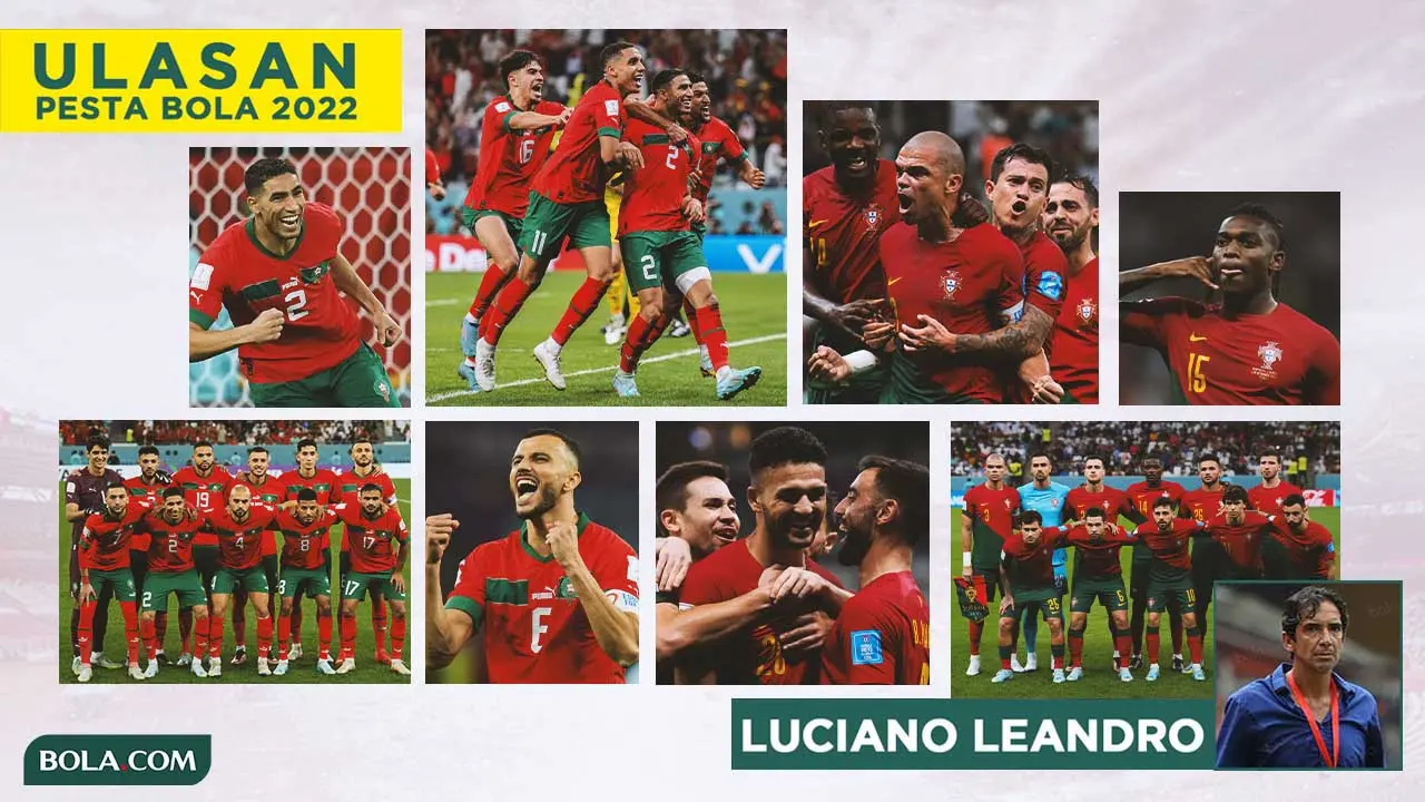 Ulasan Luciano Leandro - Kolase Maroko dan Portugal di Piala Dunia 2022