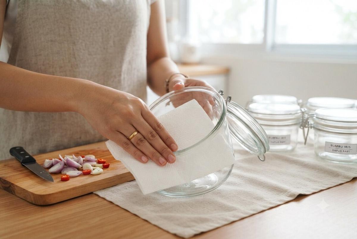 Hack Menyimpan Bumbu Dapur agar Tahan Lama (AI Generated)
