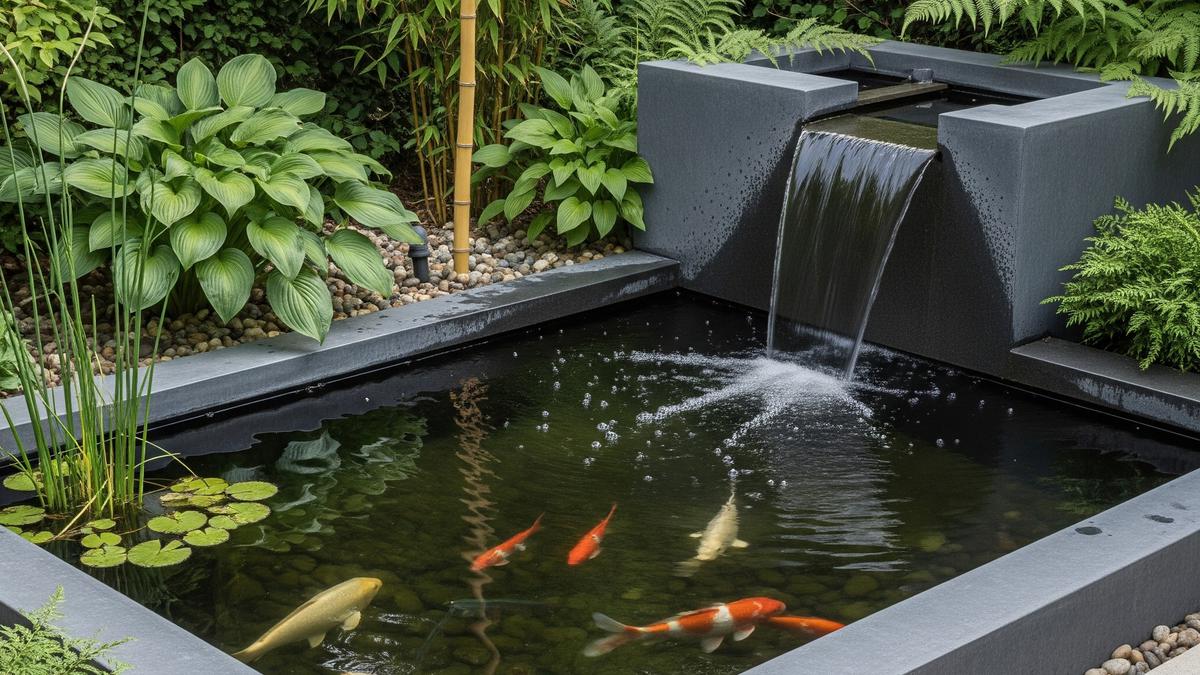 6 Desain Kolam Ikan Minimalis dengan Air Terjun Mini di Sudut Taman, Bikin Suasana Hunian Asri