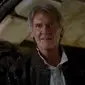 Harrison Ford sebagai Han Solo dan Peter Mayhew sebagai Chewbacca di Star Wars: The Force Awakens.