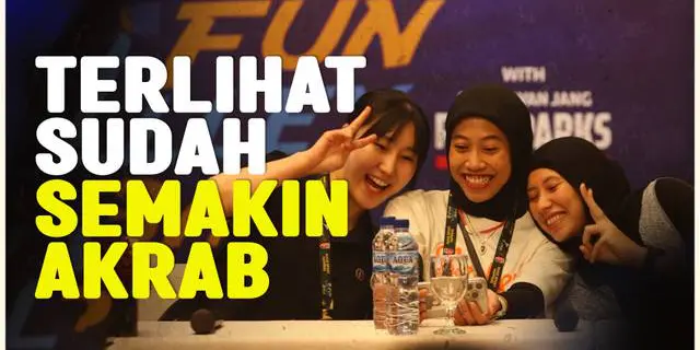 VIDEO: Momen Megawati Hangestri Buat Akrab Kapten Red Sparks dan Kapten Indonesia All Star