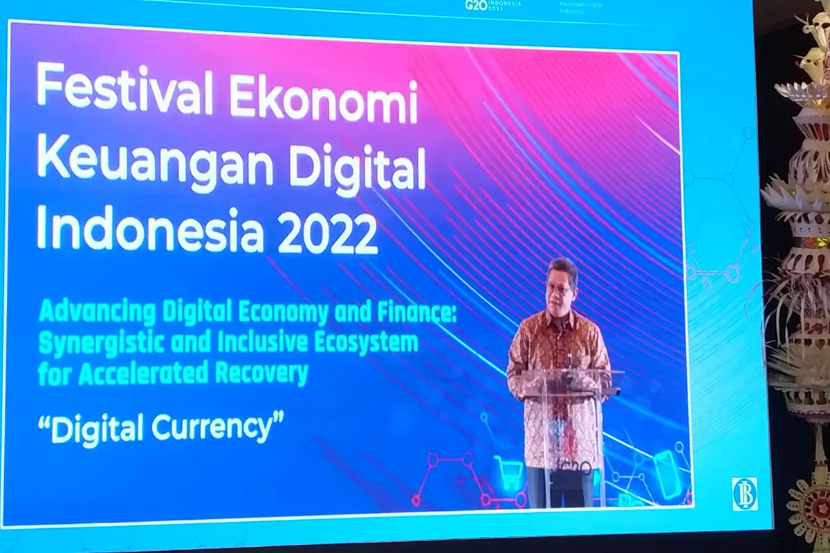Deputi Gubernur Bank Indonesia, Doni P Joewono  dalam Festival Ekonomi Keuangan Digital Indonesia 2022: Digital Currency, Nusa Dua, Bali, Selasa (12/7/2022).