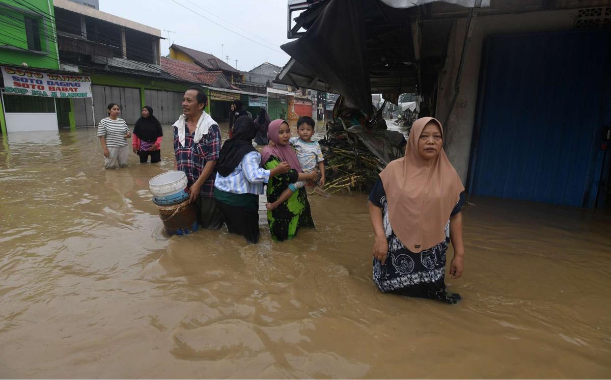Banjir rendam perbatasan Bekasi-Bogor