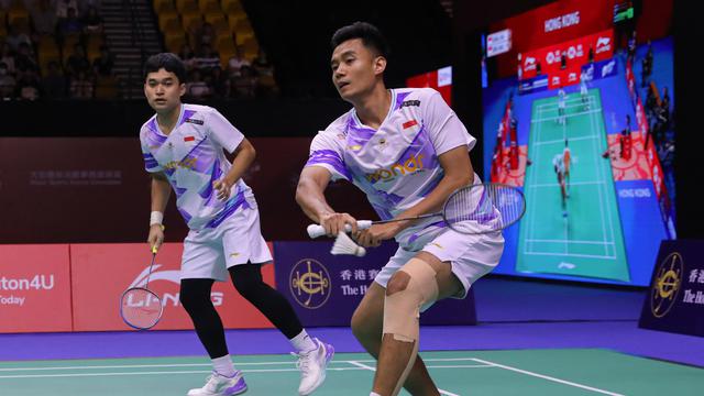 Leo Rolly Carnando/Bagas Maulana - Hong Kong Open 2024 - Bulu Tangkis