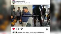 Penganiaya mekanik dan keluarga pemilik bengkel yang videonya viral di media sosial (medsos) Instagram ditangkap (Instagram/@medantau)