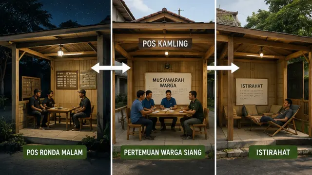 Ide Desain Pos Kamling Multifungsi untuk Warga