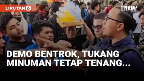  Tegang! Demonstrasi di Medan Kembali Diwarnai Bentrokan