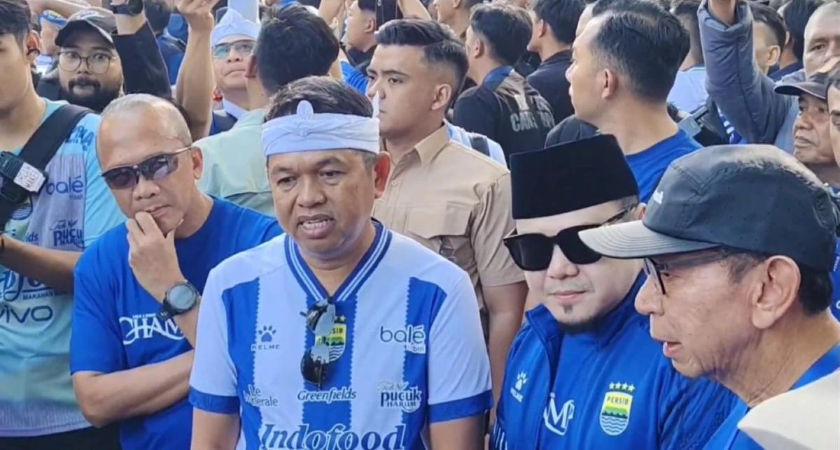 Pawai kemenangan Persib di Bandung