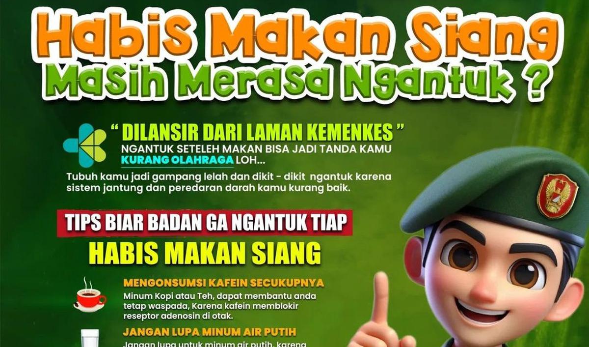 "Mengantuk setelah makan siang sebenarnya normal. Namun jika sampai mengganggu aktivitas, artinya ada kebiasaan yang perlu diperbaiki," tutupnya. <br>