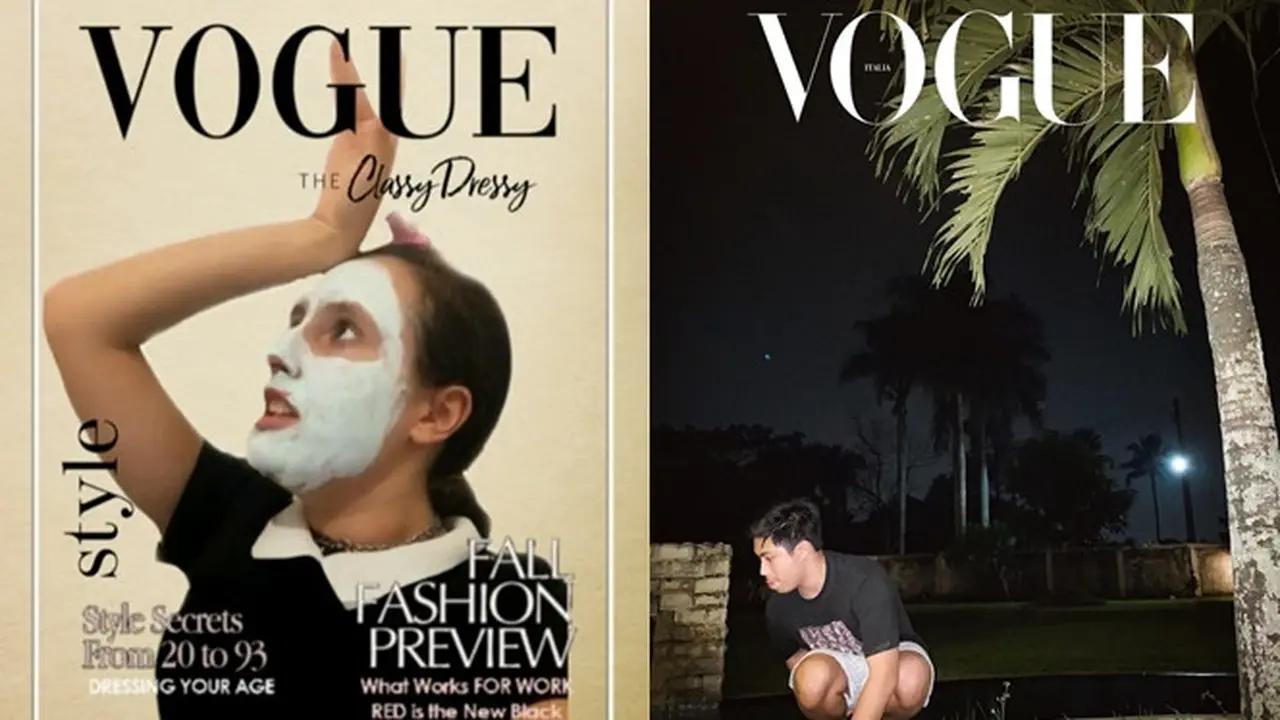 7 Editan Foto Kocak Vogue Challenge Ala Netizen, Bikin Geleng Kepala