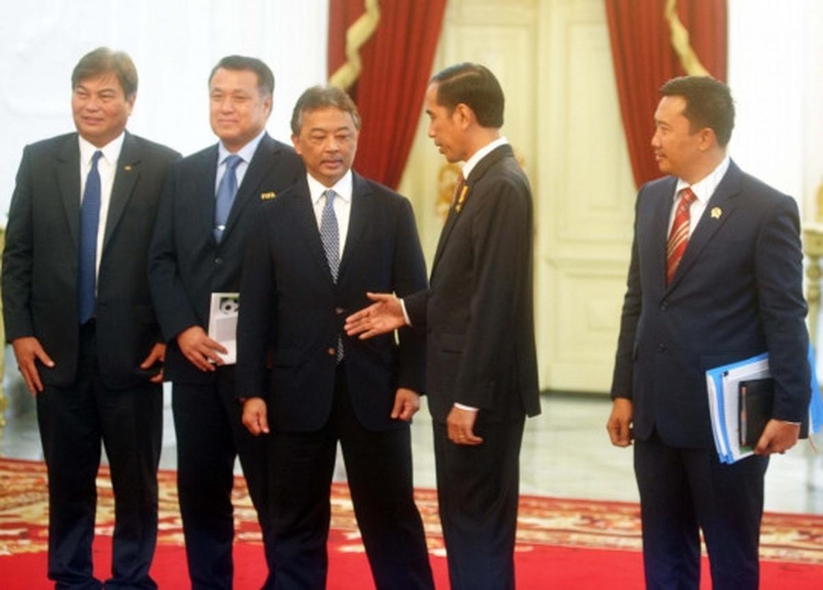 Jokowi bertemu delegasi FIFA & AFC bahas nasib sepakbola Tanah Air