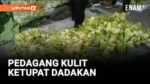 VIDEO: Pedagang Kulit Ketupat Dadakan Warnai Suasana Jelang Idul Fitri di Bekasi