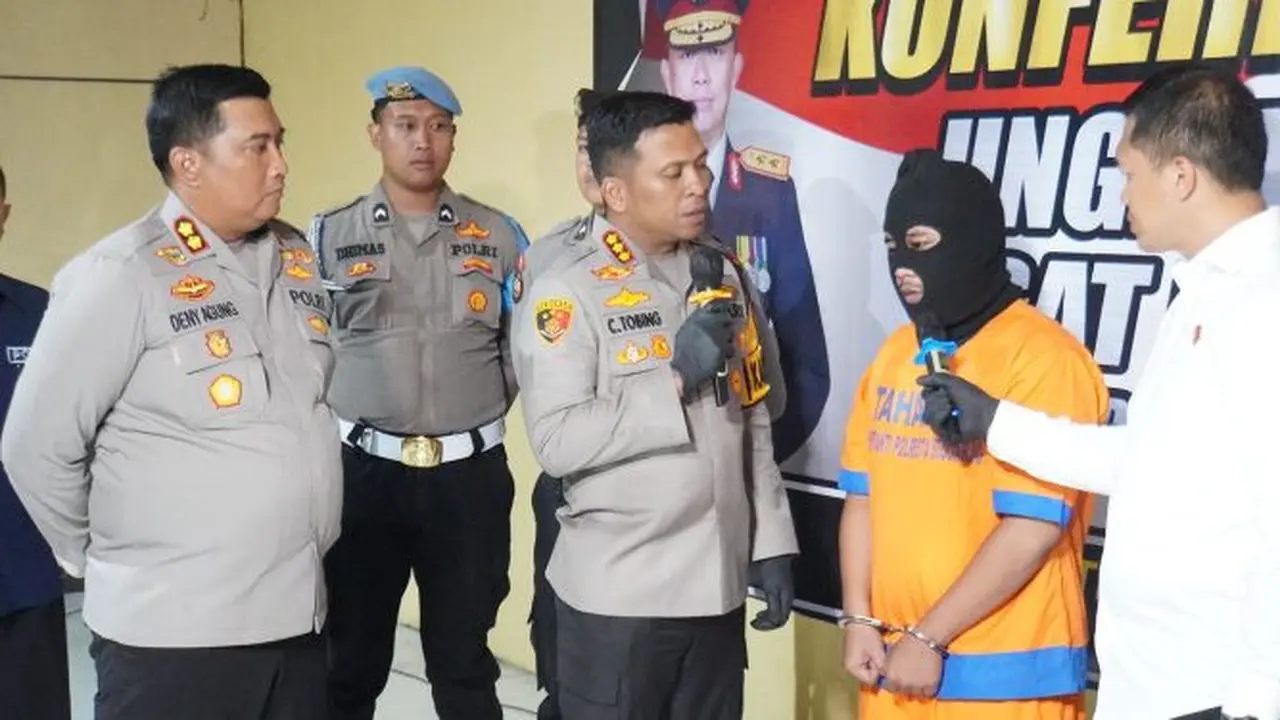 Pelaku pencabulan anaknya yang masih balita diamankan Polresta Surabaya. (Istimewa)