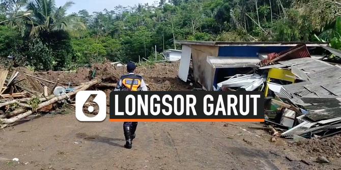 VIDEO: Longsor di Perbatasan Garut-Bandung 20 KK Diungsikan