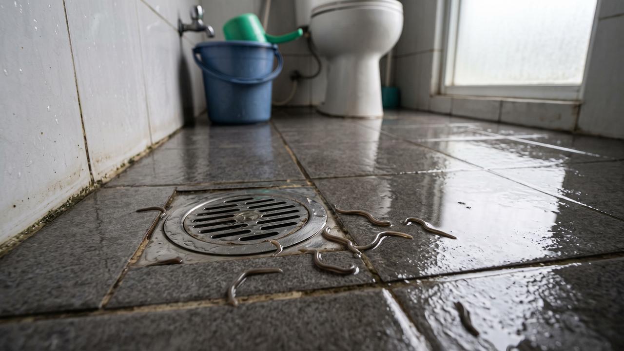Mengatasi Cacing yang Muncul di Kamar Mandi