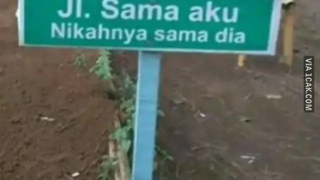 6 Nama Jalan Tentang Cinta Ini Absurd, Ada-Ada Saja