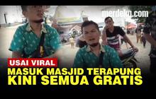 VIDEO: Diprotes Akibat Bayar, Kini Masuk Masjid Terapung di Sumbar Gratis