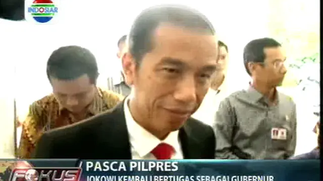 Jokowi Kembali Jalani Tugas Gubernur