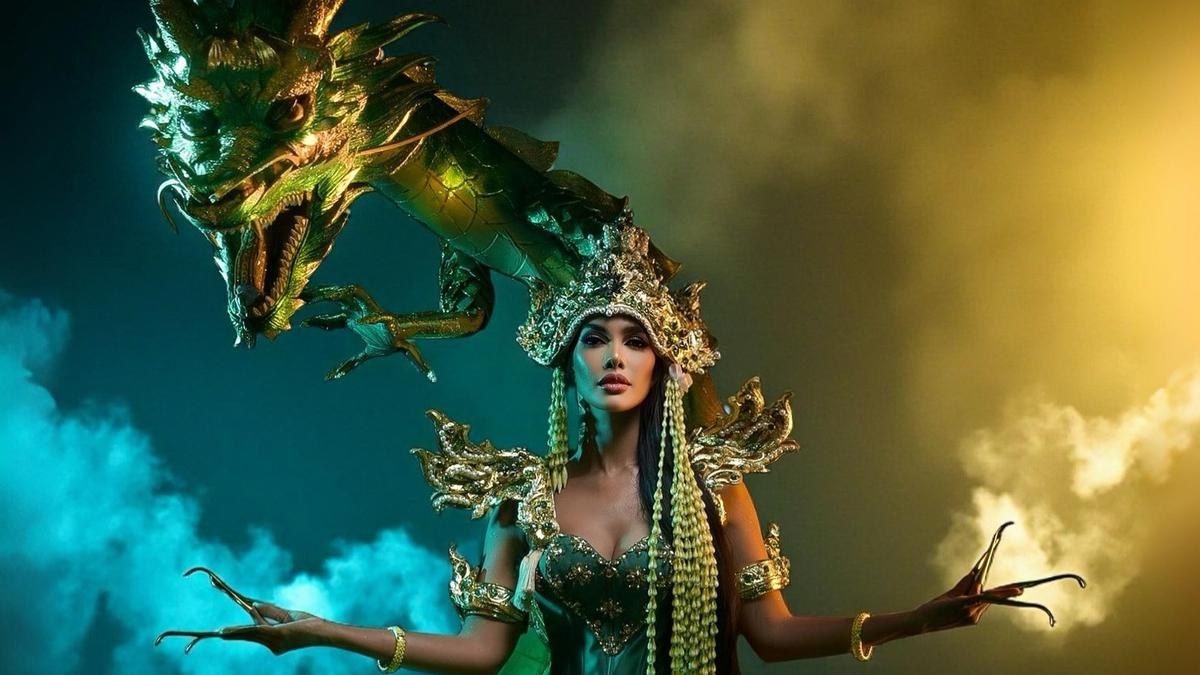 Pesona Magis Vina Sitorus Tampil Bak Nyi Roro Kidul di Ajang Miss Grand International 2025