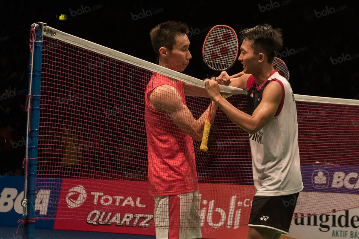 Ihsan Maulana Mustofa dan Lee Chong Wei