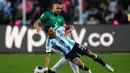 Argentina yang bermain tanpa Lionel Messi mengalahkan Bolivia pada laga Kualifikasi Piala Dunia 2026 zona Amerika Selatan. (AP Photo/Juan Karita)