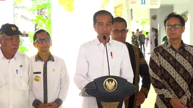 Presiden Joko Widodo atau Jokowi meresmikan Rumah Sakit Umum Pusat (RSUP) dr. Ben Mboi, Kupang, Nusa Tenggara Timur (NTT), Rabu (6/12/2023). (Istimewa)