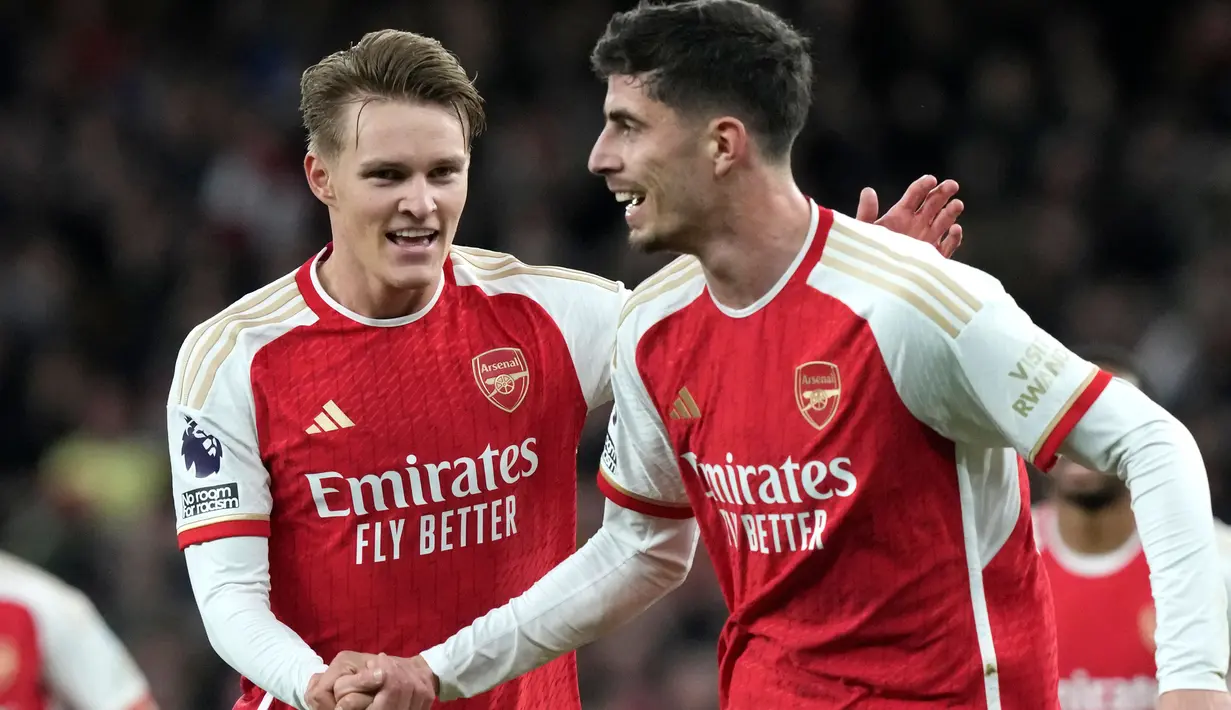 Menjamu Luton Town di Stadion Emirates, The Gunners tampil impresif. (AP Photo/Frank Augstein)