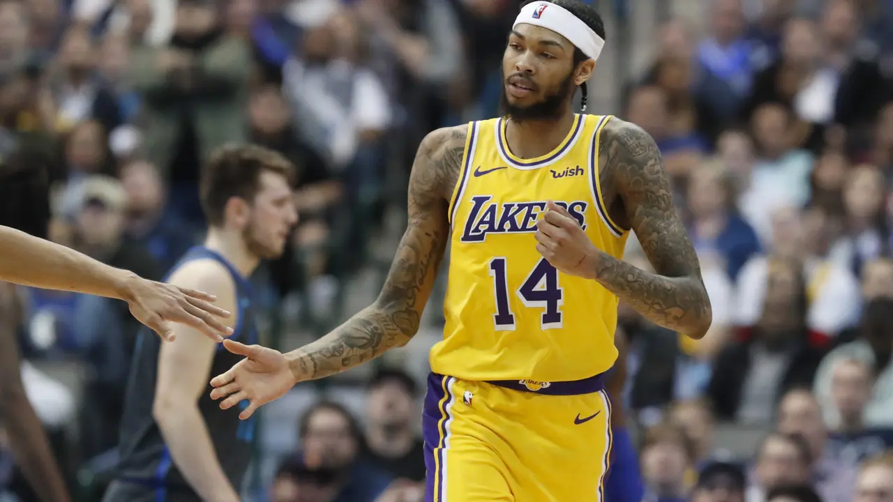 Brandon Ingram saat Lakers kalahkan Mavericks di lanjutan NBA