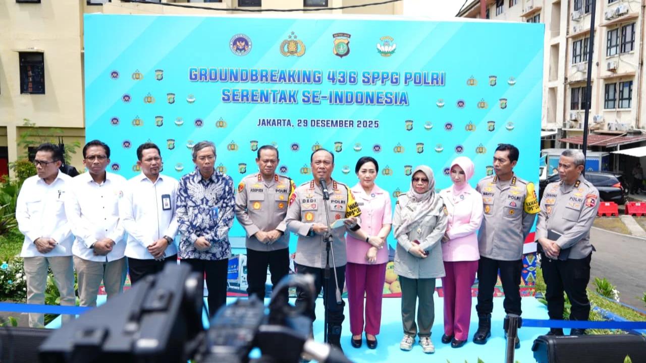 Dukung Program Gizi Nasional, Polri Groundbreaking 436 SPPG Serentak