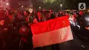 Ragam cara dilakukan supporter timnas Indonesia untuk merayakan. Liputan6.com/Herman Zakharia)