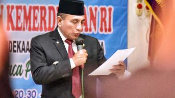 Kala Edy Rahmayadi Bacakan Puisi Chairil Anwar ‘Diponegoro’ di Malam Renungan Kemerdekaan