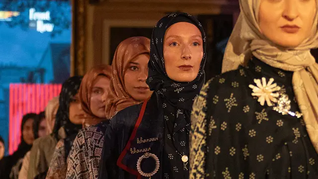 Foto tatanan nuansa fesyen muslim