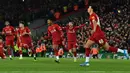 Liverpool mampu tampil impresif di Liga Inggris musim 2019/2020. Mereka berhasil menjadi tim paling sedikit kebobolan pada musim itu, yaitu hanya 21 kali. Selain itu, The Reds juga akhiri puasa 30 tahun gelar Liga Inggris pada musim itu. (Foto: AFP/Paul Ellis)
