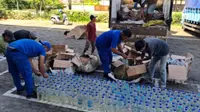 Disamarkan dalam Botol Bekas, Penyelundupan 1,7 Ton Minyak Tanah Subsidi Diamankan Polisi