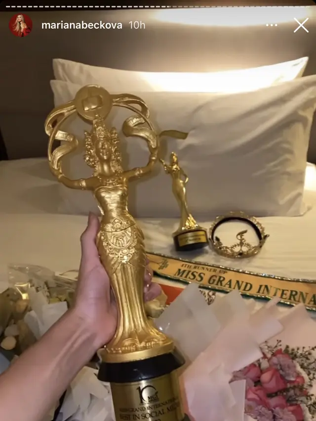 Miss Grand Czech Republic, Mariana Beckova Jadi Miss Social Media (Istimewa)