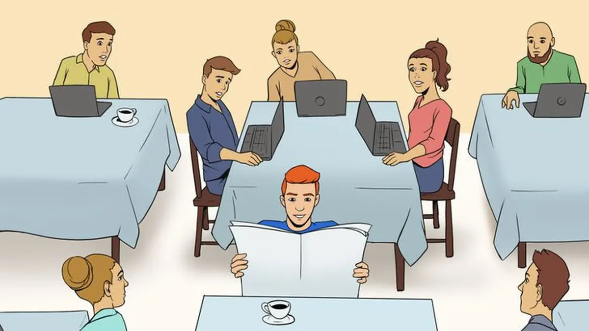 6 Ilustrasi Kehidupan Modern Ini Potret Kebiasaan Manusia yang Berubah -  Hot Liputan6.com