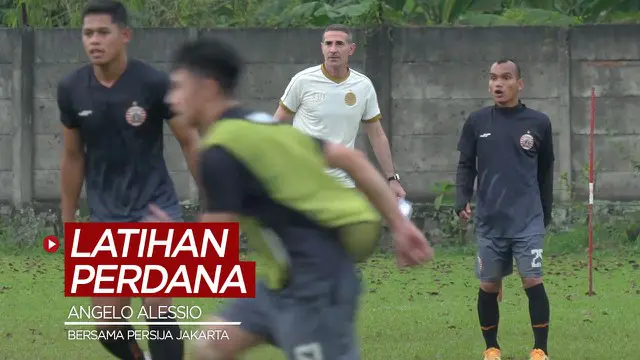 VIDEO: Latihan Perdana Angelo Alessio Bersama Persija Jakarta