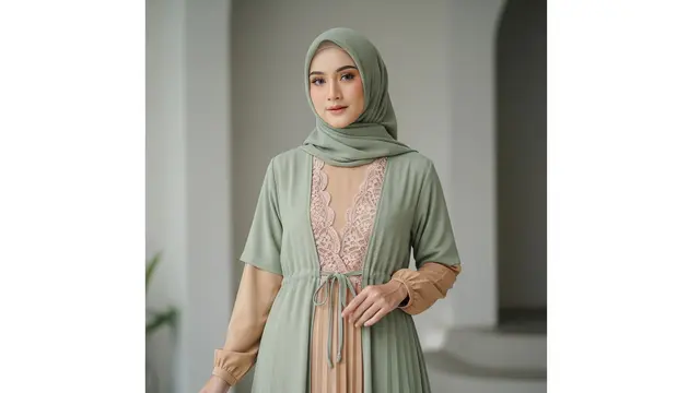 Dress Dua Nuansa Kontras