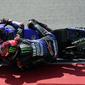 Fabio Quartararo saat mengaspal di Sirkuit Mugello dalam rangkaian MotoGP Italia. (Twitter Monster Energy Yamaha MotoGP)