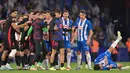 Namun hingga babak pertama usai, tidak satu pun gol yang tercipta. (MANAURE QUINTERO/AFP)